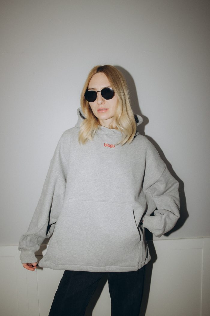 Bluza "MAX " Melange (czerwone logo)