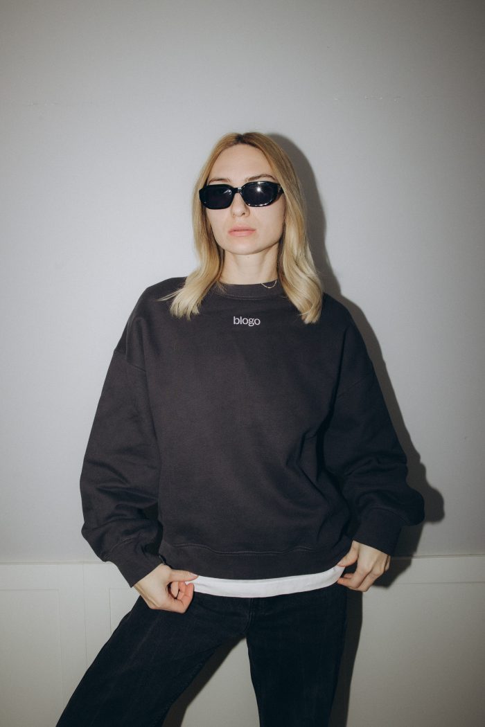 Bluza oversize Graphite